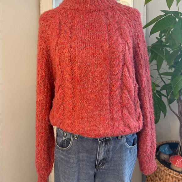 Universal Thread Sweaters - Universal Thread Rust Cable Knit Sweater